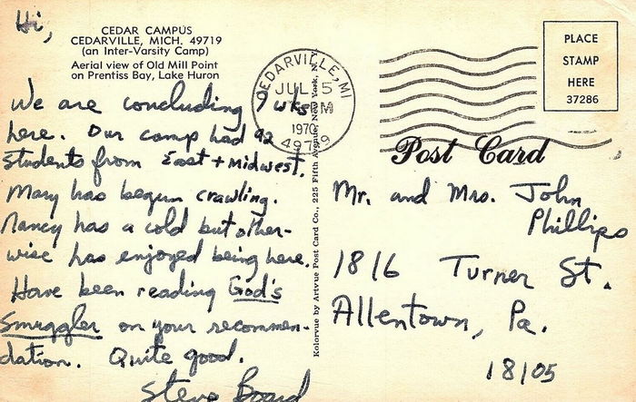 Cedar Bay Camp & Retreat Center - Vintage Postcard (newer photo)